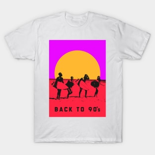 Back to 90's Graphic T Shirt Design T-Shirt